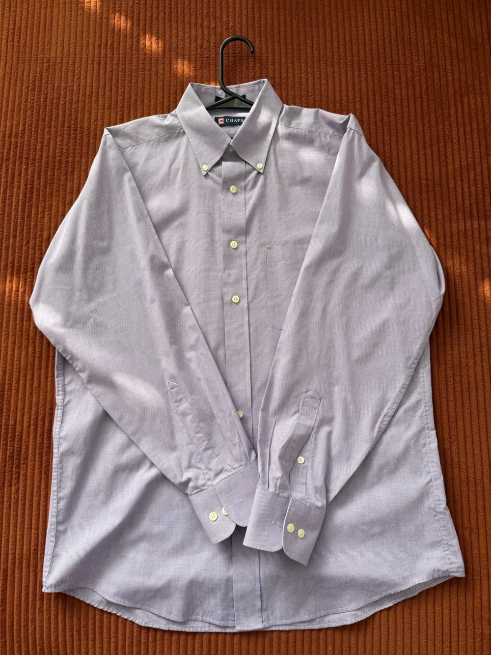 Chaps Men's Light Lavender Button-Down Dress Shirt